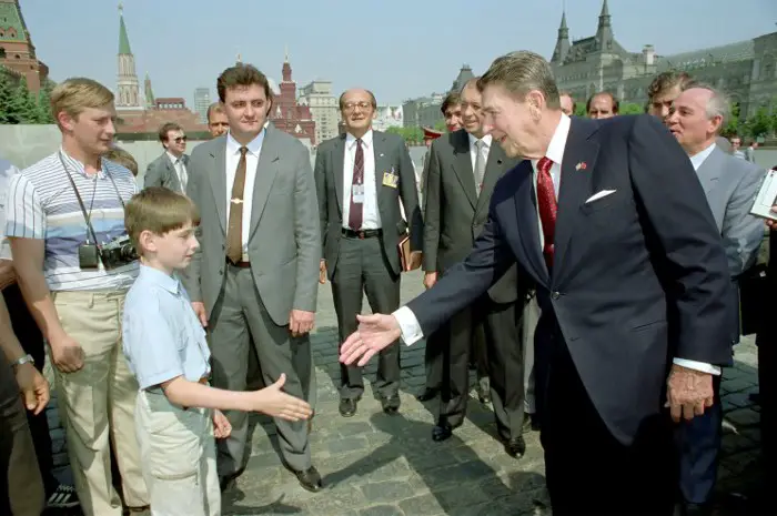Young Vladimir Putin Caught Spying on Ronald Reagan in 1988