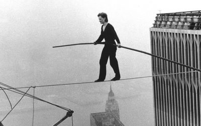 Philippe Petit and the World Trade Center Wire Walk