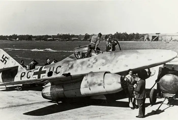 Messerschmitt Me-262 V3 is being prepared for its First Flight